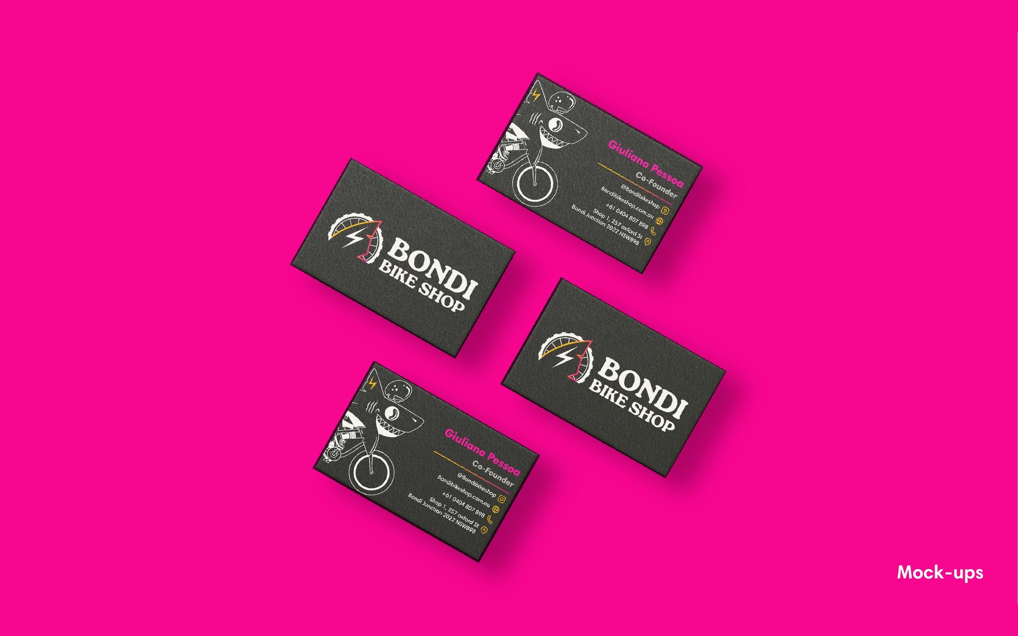 Tarjetas de visita de Bondi Bike Shop
