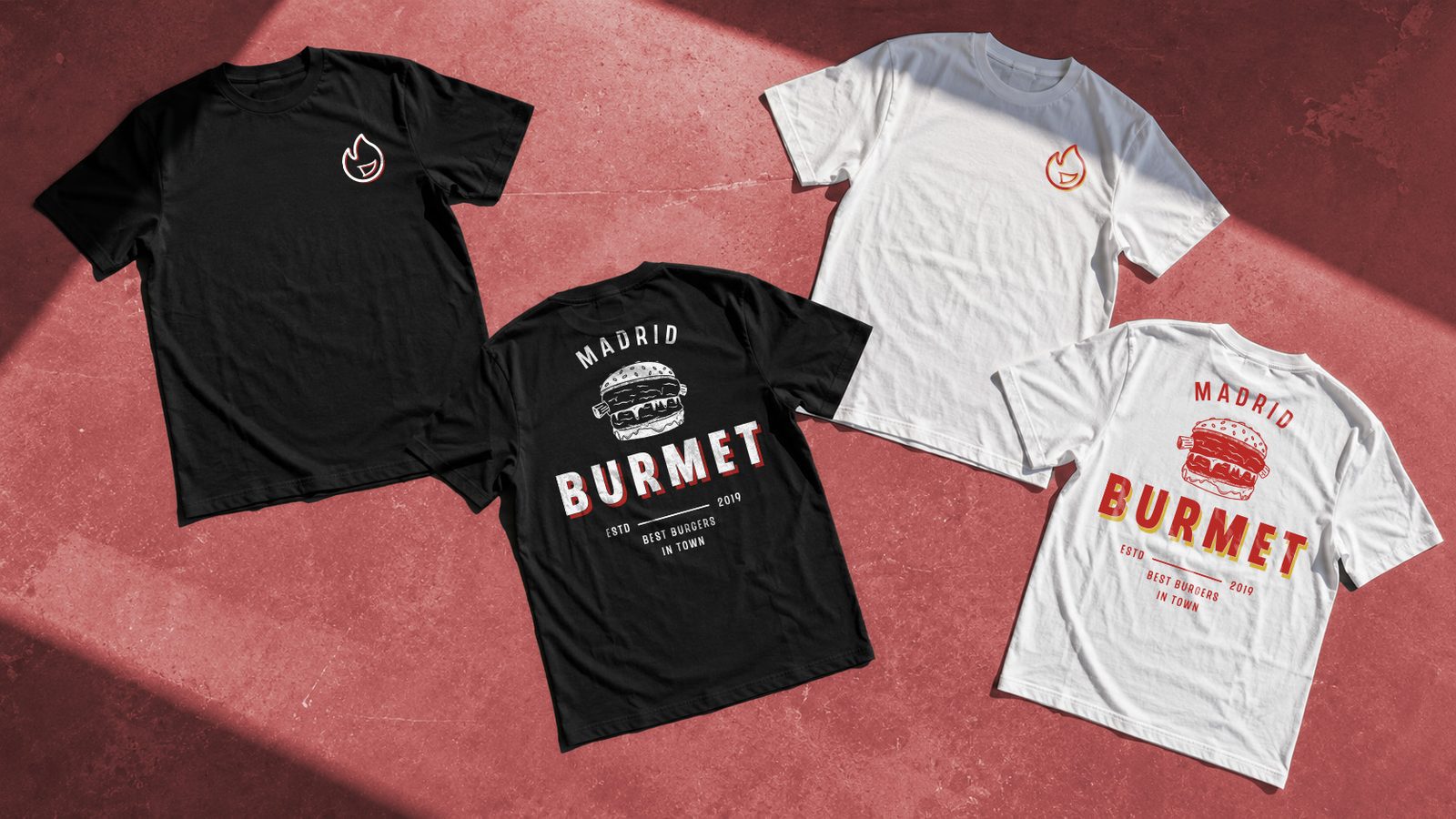 Camisetas con la identidad de Burmet