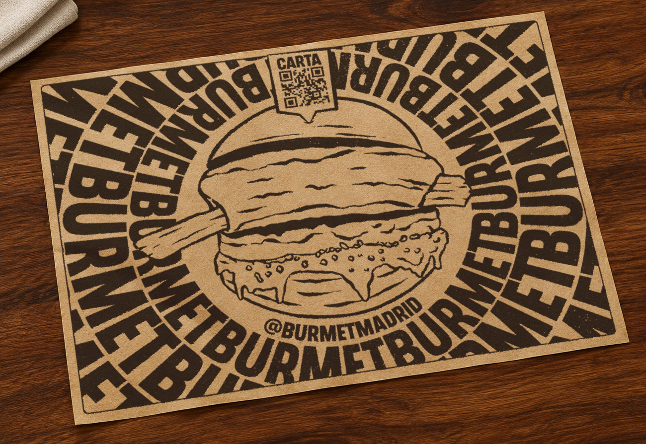 Mantel de Burmet con QR